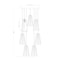 Z-Lite Farrell 7 Light Chandelier, 18in. W x 11in. H, Brushed Nickel 3043P6-7R-BN - alternate 5